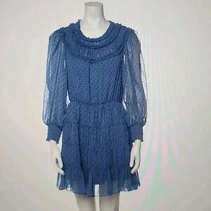 SANDRO PARIS PRINTED MINI DRESS SIZE S